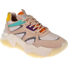 Pullman Kadın Spor Ayakkabı Sneaker SMS-65142   Bej Multi