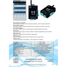 Teknikom Telepatik-4 Uzaktan Gsm ile Kontrol Cihazı (Otomatik Sulama Pompa Çalıştırma Otomatik Kapı Kontrol Bariyer Kontrol)