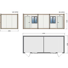 Karmod Sandviç Panel Konteyner -K2001 3x7 Metre