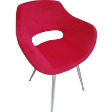 Sandalye ST Monaco Model Metal Nikelaj ayak Dökme Sünger Babyface Kumaş El yapım