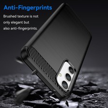 Microcase Samsung Galaxy A34 Brushed Carbon Fiber Silikon Kılıf - Siyah AL3332