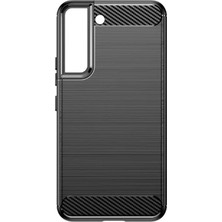 Microcase Samsung Galaxy S23 Brushed Carbon Fiber Silikon Kılıf - Siyah AL3332