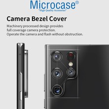 Microcase Samsung Galaxy S23 Ultra Kamera Lens Koruma Halkası - Kapalı Tasarım Siyah AL3401