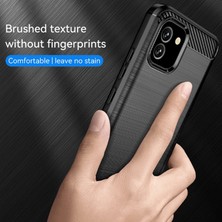 Microcase Samsung Galaxy A04E Brushed Carbon Fiber Silikon Kılıf - Siyah AL3332