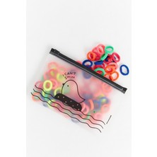 Takyakıştırpursaklar Şeffaf Çantalı 100'LÜ Lastik Toka