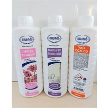 Ersağ Genel Temizlik+ Anti Yel Banyo Wc+ Yağ Çözücü 3'lü Temizlik Seti