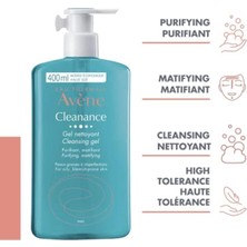 Avene Cleanance Gel Nettoyant - Yüz ve Vücut Temizleme Jeli 400 ml 1 Paket (1 x 1 Adet)