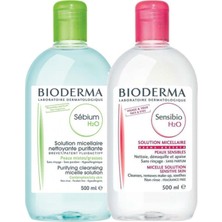 Bioderma Sebium H2O 500ML + Bioderma Sensibio H2O 500ML