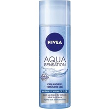 Nivea Aqua Sensation Canlandırıcı Temizleme Jeli 200 ml 2 Adet Aqua Sensation Canlandırıcı Krem 50 ml