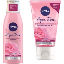 Nivea Aqua Rose Organik Gül Suyu Içeren Süt & Tonik Temizleme Jeli