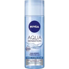 Nivea Aqua Sensatıon Yüz Temizleme Jeli 200 ml + Canlandırıcı Yüz Tonik 200 ml