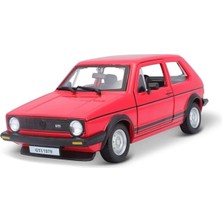 Bburago Burago Volkswagen Golf Mk1 Gtı 1979 Model Araba 1/24 Ölçek - Kırmızı 769667402071