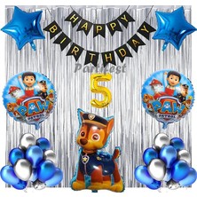 Parti Station Paw Patrol Balon Seti Paw Petrol 5 Yaş Balon Seti Paw Patrol Doğum Günü Set Paw Patrol Chase