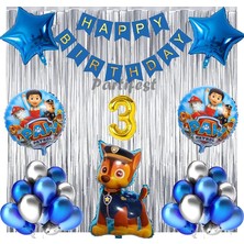 Parti Station Paw Patrol Balon Seti Paw Petrol 3 Yaş Balon Seti Paw Patrol Doğum Günü Set Paw Patrol Chase