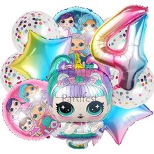 Parti Station Lol Surprise 4 Yaş Balon Seti Lol Bebek Balon Seti Lol Doğum Günü Parti Seti