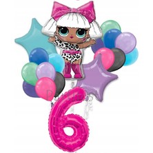 Parti Station Lol Surprise Balon Seti Lol Bebek 6 Yaş Balon Seti Lol Doğum Günü Parti Seti