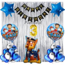 Parti Station Paw Patrol Balon Seti Paw Petrol 3 Yaş Balon Seti Paw Patrol Doğum Günü Set Paw Patrol Chase