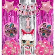 Parti Station Diva Lol Surprise 1 Yaş Balon Seti Lol Bebek Balon Seti Lol Doğum Günü Parti Seti