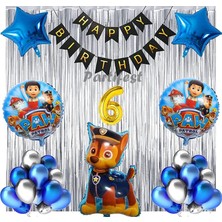 Parti Station Paw Patrol Balon Seti Paw Petrol 6 Yaş Balon Seti Paw Patrol Doğum Günü Set Paw Patrol Chase