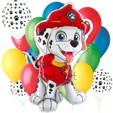 Parti Station Paw Patrol Balon Seti Paw Petrol Yaş Balon Seti Paw Patrol Doğum Günü Set Paw Patrol Marshlall Chase