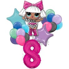 Parti Station Lol Surprise Balon Seti Lol Bebek 8 Yaş Balon Seti Lol Doğum Günü Parti Seti
