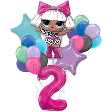 Parti Station Lol Surprise Balon Seti Lol Bebek 2 Yaş Balon Seti Lol Doğum Günü Parti Seti