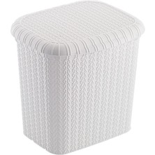 Emay Home Örgü Deterjan Kutusu Beyaz Eh-410