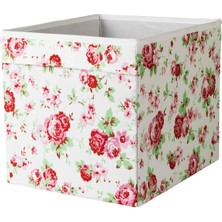 Hobiceyiz Kutu, Çiçek Desenli, 33 x 38 x 33  cm , Dröna