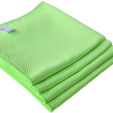 Ziron Mikrofiber Cam Bezi Baklava Desen 40X40 cm 4'lü Yeşil