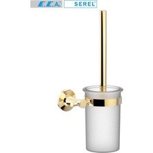 Eca Serel Purity Tuvalet Fırçalığı Camlı Altın Görünümlü 140113010A