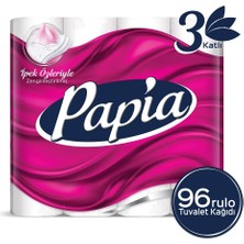 Papia Ipek Özlü Tuvalet Kağıdı 96 Rulo