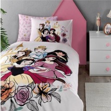 Özdilek Tek Kişilik Lisanslı Nevresim Takımı Princess Car Pembe Ros