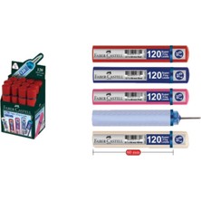 Faber Castell Faber-Castell   Min Kalem Ucu 0,7 2b 60 mm 120 Li Kırmızı 5090127721000 (1 Paket 12 Tüp)