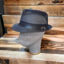 Salar Ticaret Siyah Fileli Fötr Şapka 58 cm