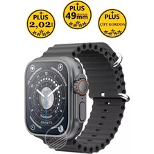 Prepare Watch 8 Ultra Plus Pro 49MM 2,02INÇ Çift Kordon Nfc Konuşma Özellikli Ios Android Uyumlu Akıllı Saat