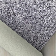 Carpettex Modern Düz Kırçıllı Açık Gri Halı Kaymaz Taban Yıkanabilir