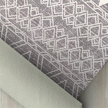 Carpettex Marokan Tarzı Otantik Kilim Desenli Açık Gri Halı Kaymaz Taban Makinada Yıkanabilir