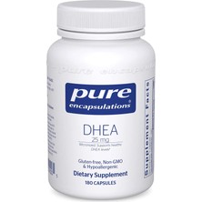 Pure Encapsulations Dhea 25 mg Hypoallergenic Micronized Dhea 180 Kapsül Non  Gmo