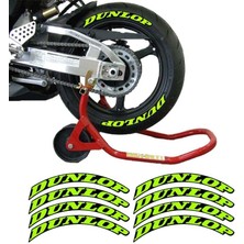 Gogomoto Dunlop Flo Sarı 3D Lastik Yanak Yazısı