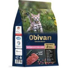 Obivan Low Grain Kuzu Etli Yavru Kedi Maması 1 kg x 10 Adet