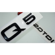 Dk Audi Q5 2.0 Tdi Parlak Siyah Abs 3m 3D Bagaj Yazı Logo Orjinal Ürün