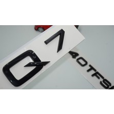 Dk Audi Q7 40 Tfsi Parlak Siyah Abs 3m 3D Bagaj Yazı Logo Orjinal Ürün