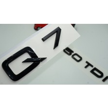 Dk Audi Q7 50 Tdi Parlak Siyah Abs 3m 3D Bagaj Yazı Logo Orjinal Ürün
