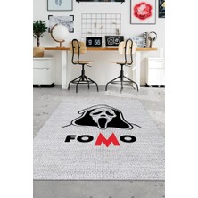 Homshtag Fomo Dokuma Tabanlı Yıkanabilir Trader Halısı