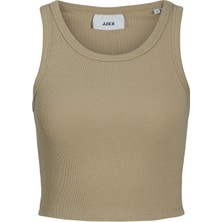Jjxx Klasik Yaka Kahve Kadın T-Shirt 12200401