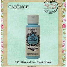 EKS Ticaret Cadence Style Matt Enamel Cam & Porselen Boyası 59 Ml. E-350 Gri