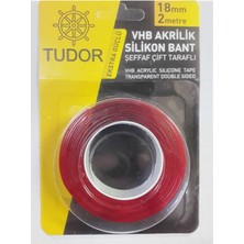 Tudor 18MM 2 Metre Vhb Akrilik Silikon Bant