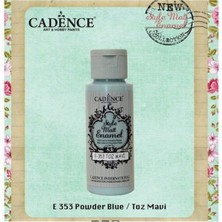 EKS Ticaret Cadence Style Matt Enamel Cam & Porselen Boyası 59 Ml. E-353 Toz