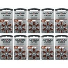 Rayovac Extra 312 Numara Işitme Cihazı Pili 6X10 (60 Adet)