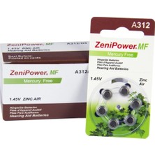 Zenipower 312 Numara Işitme Cihazı Pili 10 Paket-60 Adet Zenipower 312